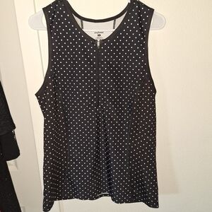 She Beest Black Polka Dot Tank Top 1X